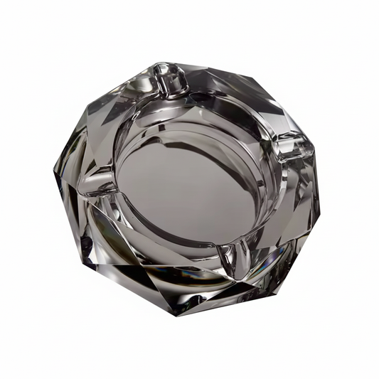 Crystal Ashtray - Diamond Cut Design