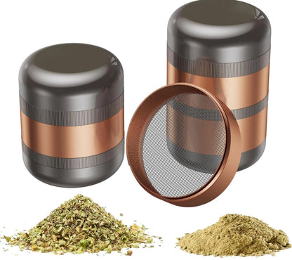 Metal Herb Grinder 4-Layer Aluminum Tobacco Crusher Smoking Herb Accessory Tool