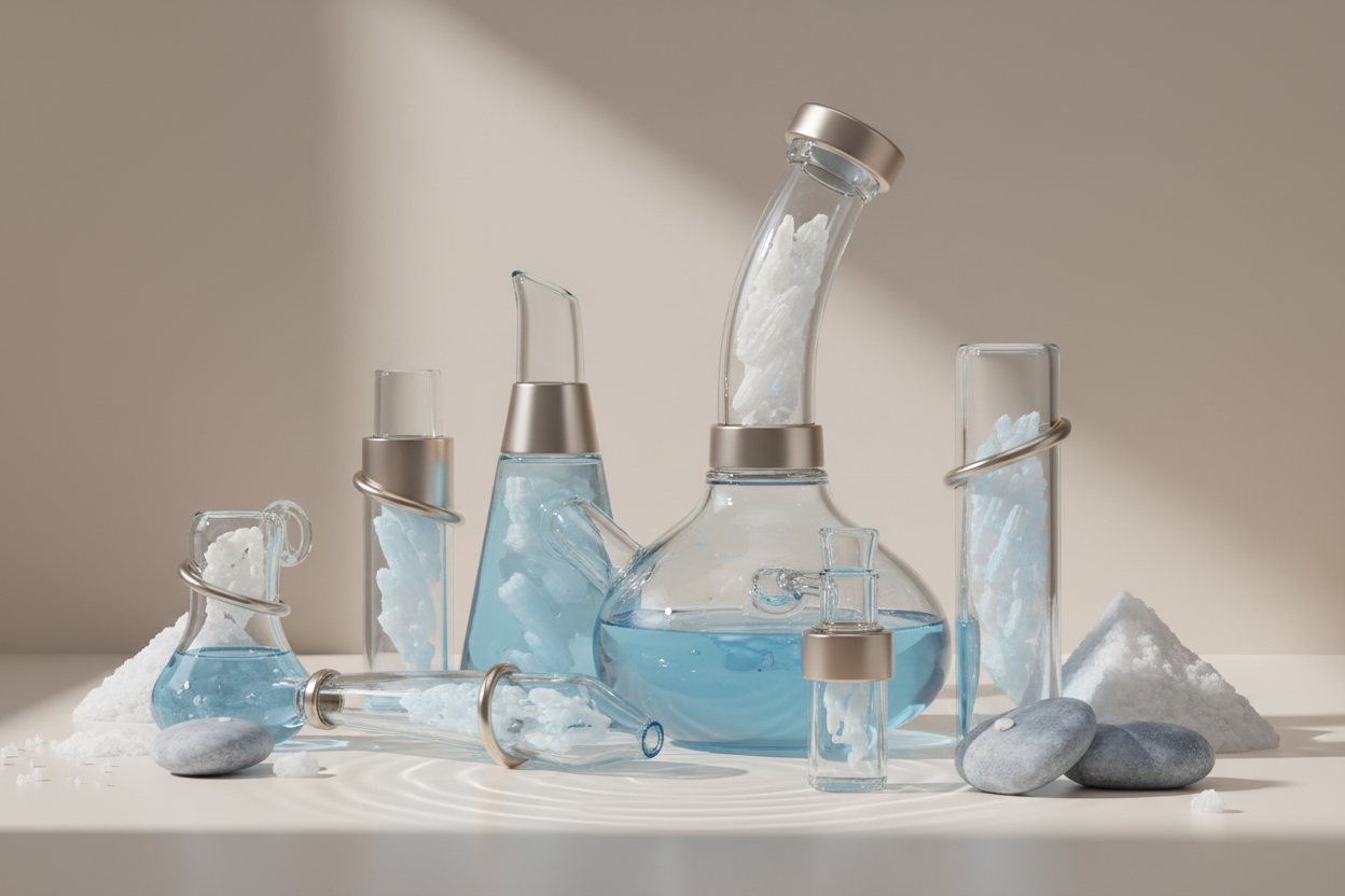 🧂 Dead Sea – Mineral Serenity
Drawn from the stillness of the lowest place on Earth.
The Dead Sea Collection brings cleansing, grounding, and renewal to every smoking ritual.
With smooth glass, light metals, and mineral-inspired finishes, these tools turn each session into a moment of calm purity — a breath that feels like water on skin.
