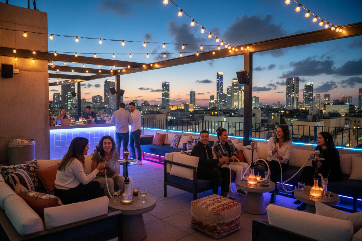 Tel Aviv rooftop lounge